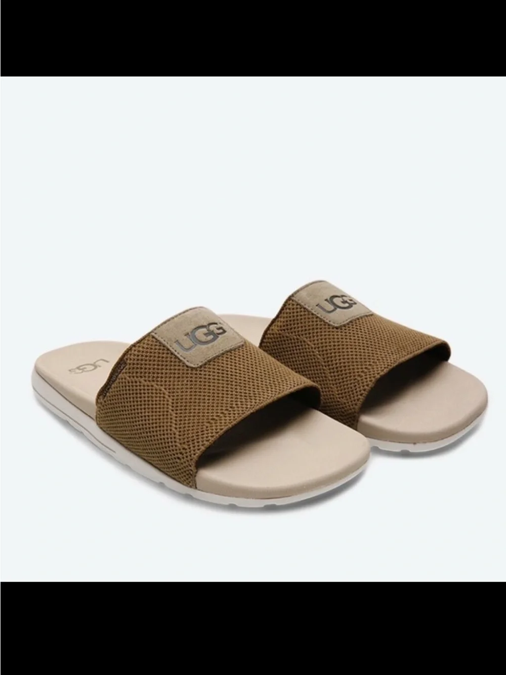 UGG Xavier Hyperweave Slides Sandals Khaki